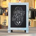 Flash Furniture Rustic Blue Magnetic Table/Hanging Chalkboards, 10PK 10-HFKHD-GDIS-CRE8-912315-GG